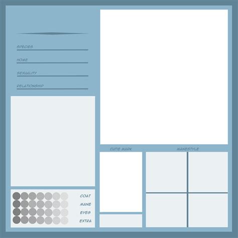 Character Sheet Template By Kyaokay On Deviantart