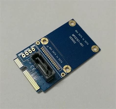 10pcs MSATA To SATA Adapter Mini PCIE PCI E Express Slot Mini SATA To 2