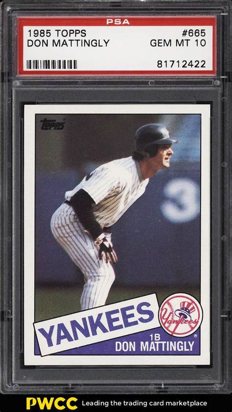 ✅ browse our daily deals for even more savings! 1985 Topps Don Mattingly #665 PSA 10 GEM MINT (PWCC) #PSA10 #sportscards #collecting | Baseball ...