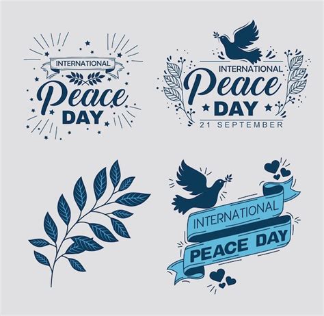 Premium Vector International Peace Day Icons