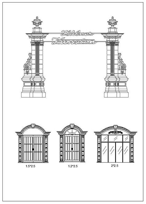 Ornamental Parts V4】 Cad Drawings Downloadcad Blocksurban City Design