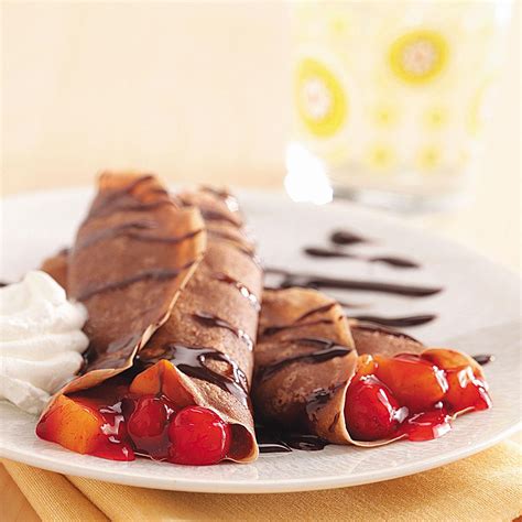 Of course fresh fruit would also work, just be aware of the extra moisture that might add. Chocolate-Fruit Crepes Recipe | Taste of Home