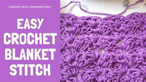 How To Crochet A Blanket Stitch Beginner Tutorial Youtube