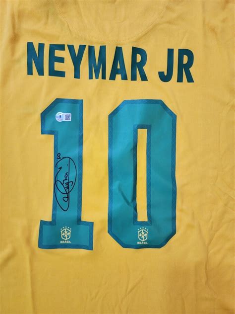 Neymar Jr Autographed Signed Brazil Jersey Beckett
