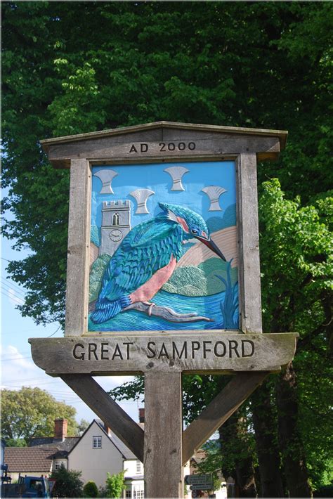 Great Sampford Essex Art Village Antique Signs Decorative Signs