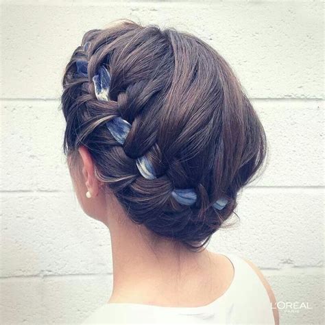 It all comes down to the right technique and products! Braid with Ribbon in Hair | Ribbon hairstyle, Wedding hair ...