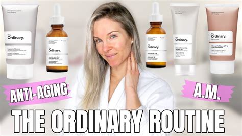 the ordinary skincare routine anti aging a m youtube