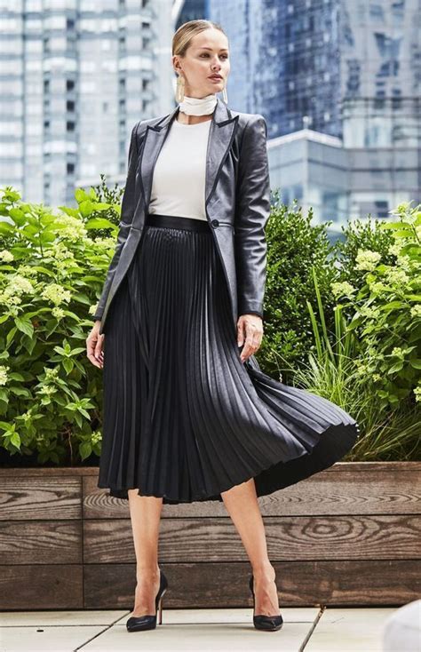 Greyship Pleated Skirt Outfit Black Pleated Skirt Outfit Fashion