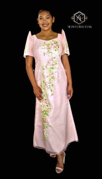 Filipiniana Dress Handpainted Mestiza Gown Philippine National Filipiniana Dress Mother Of The