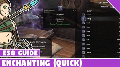 Eso Enchanting Guide Quick Enchanting Guide For Elder Scrolls Online