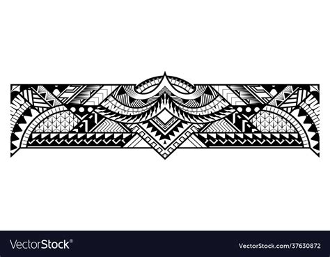 Abstract Tribal Art Tattoo Border Royalty Free Vector Image