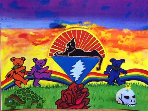 grateful dead dancing bear art