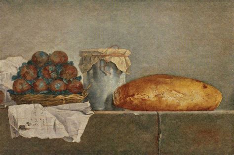 Henri Roland De La Porte Still Life With Fruit And Bread