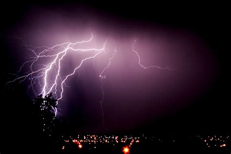 Lightning Crashes Lightning Coming Down Over The Suburbs O Flickr