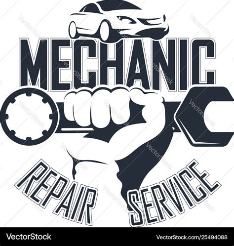 Auto Mechanic Symbol Royalty Free Vector Image