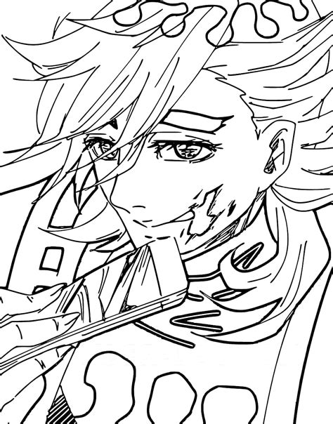 Doma Demon Slayer 3 Coloring Page Anime Coloring Pages