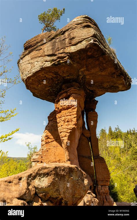 Devils Table At Hinterweidenthal In Germany Stock Photo Alamy