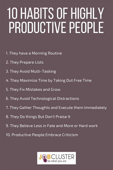10 Emerging Habits of Highly Productive People #Productive #Habits # ...