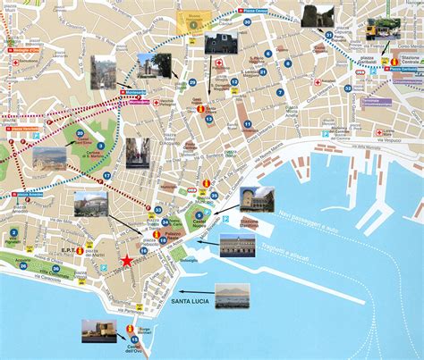 Carte De Naples Sites Touristiques