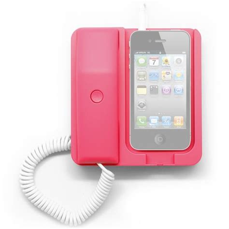 Pink Retro Telephone Phone X Phone Iphone Smartphone Dock Station