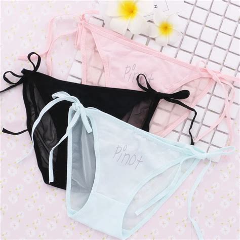 women sexy underwear panties japanese girl cute bandage with bow gauze panty cotton low waist