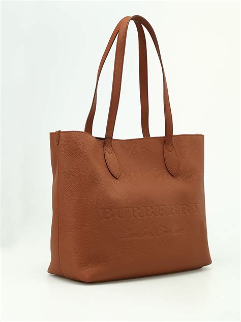 Burberry Remington Brown Leather Large Tote Totes Bags