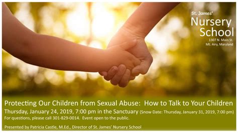 Protecting Our Children From Sexual Abuse St James Episcopal Church