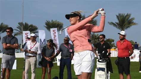 england s charley hull takes one shot lead into final round in abu dhabi season opener bbc sport