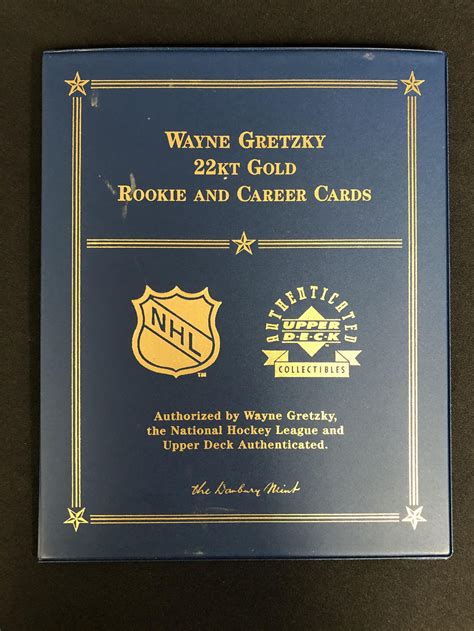 Wayne Gretzky 22kt Gold Rookie And Career Cards Apr 11 2022 Canuck