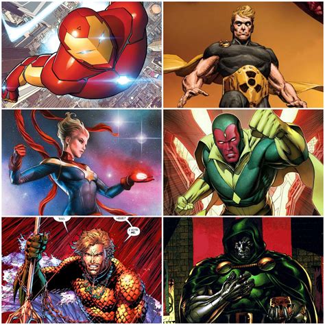 Vision Vs Doctor Doom Vs Iron Man Vs Captain Marvel Vs