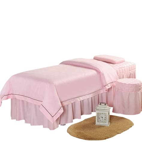 4pcs High Quality Beauty Salon Bedding Sets Massage Spa Thick Bed
