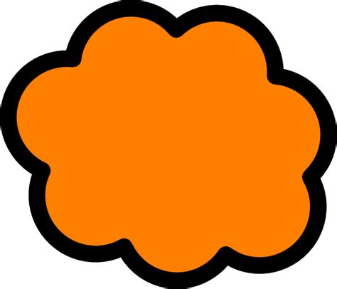 Orange Cloud Clip Art At Vector Clip Art Online Royalty