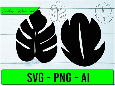 Lilo Hawaiian Leaf SVG Etsy