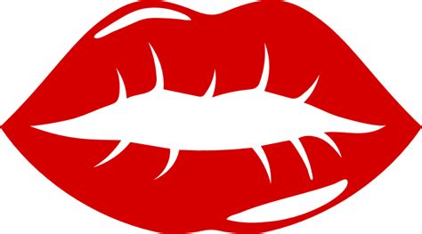 Hot Red Lips Kiss Free Svg File Clipart Image Svg Heart