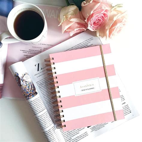 Pastel Pink Planner Pastelpink 2018planner Planner Flower Flatlay