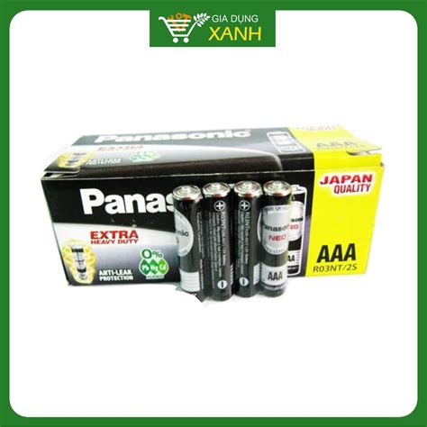 Pin Panasonic Aaa R03nt2s Vỉ 2 Viên Shopee Việt Nam