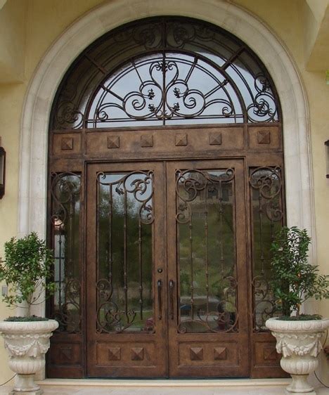 French Style For Lm 014 Exterior Front Doors Exterior Door With Transom