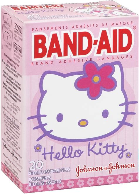 Band Aid Brand Adhesive Bandages Featuring Hello Kitty Assorted Sizes