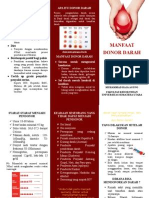 Donor darah di indonesia diatur oleh peraturan pemerintah no. Contoh Pamflet Donor Darah / Brosur Pmr By Aliviyakr On Deviantart - Pamflet adalah tulisan yang ...