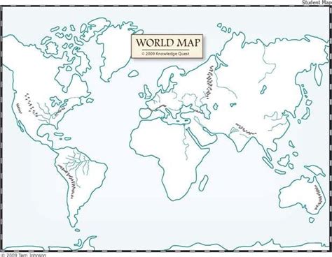 Unlabeled World Map Printable Afp Cv