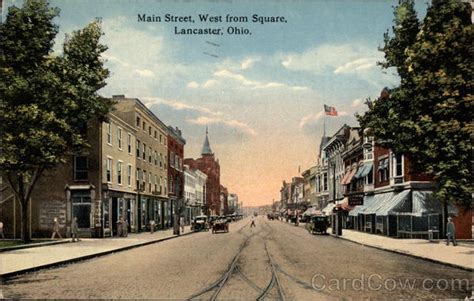 Main Street West From Square Lancaster Oh