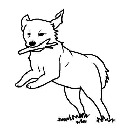 Vector sketch hipster dog pug breed. Dog Line Art - Cliparts.co