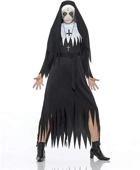 Karnival Demon Nun Valak Dress Scary Horror Movie Adult Halloween