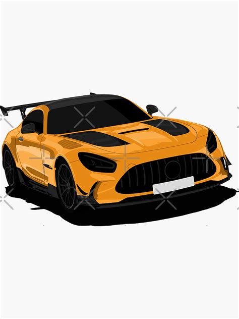Mercedes Amg Gt Black Series Sticker For Sale By Auto Illustrate