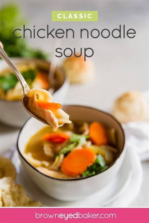 Chicken noodle soup pretty much from scratch. Classic Chicken Noodle Soup | Recipe | Chicken soup recipes