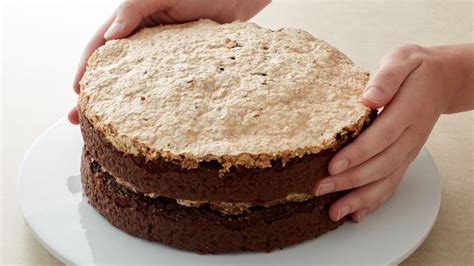 Chocolate Hazelnut Meringue Layer Cake Recipe Bettycrocker Com