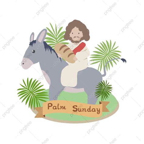 Palm Sunday White Transparent Jesus Holding Bread On Palm Sunday Palm