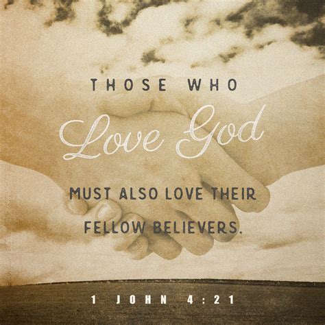 1 John 421 And He Has Given Us This Command Those Who Love God Must