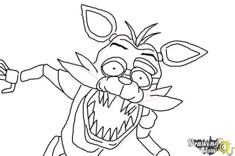 How To Draw Foxy From Five Nights At Freddys Drawingnow