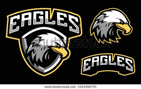 Eagles Mascot Logo Design Isolated On Image Vectorielle De Stock